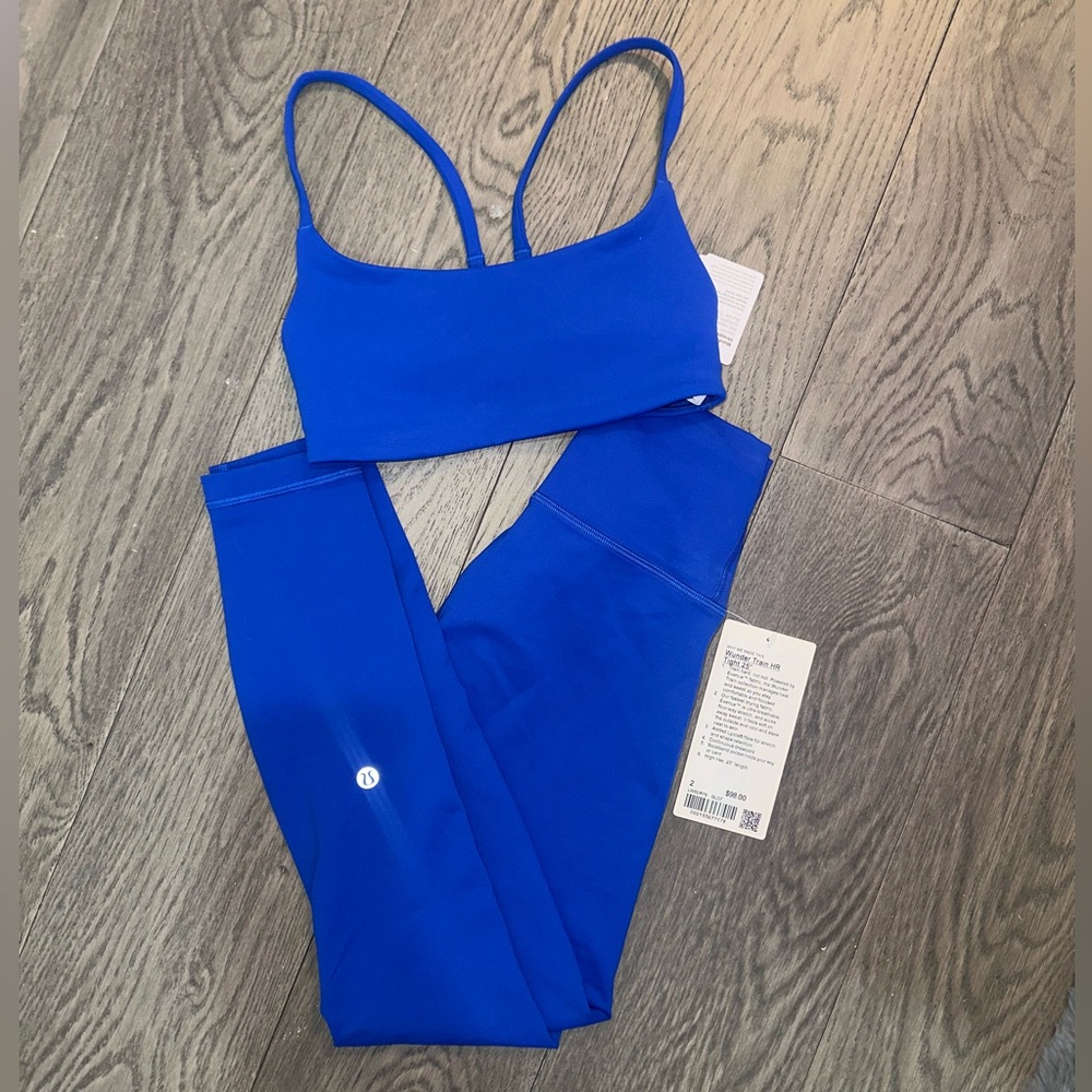Lululemon work out outfit size 2 and workout top